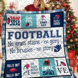 Football Quilt Hfr and Home Decor