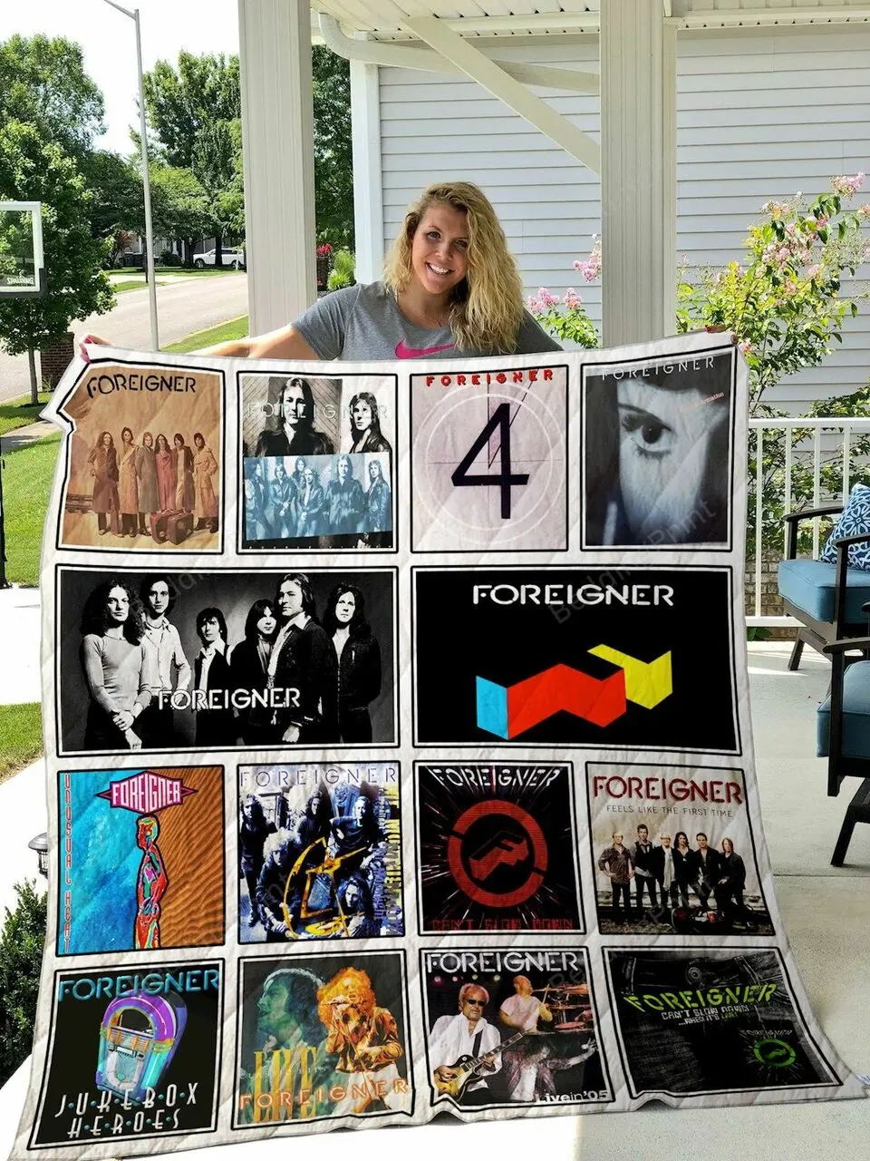 Foreigner Quilt Blanket and Home Decor