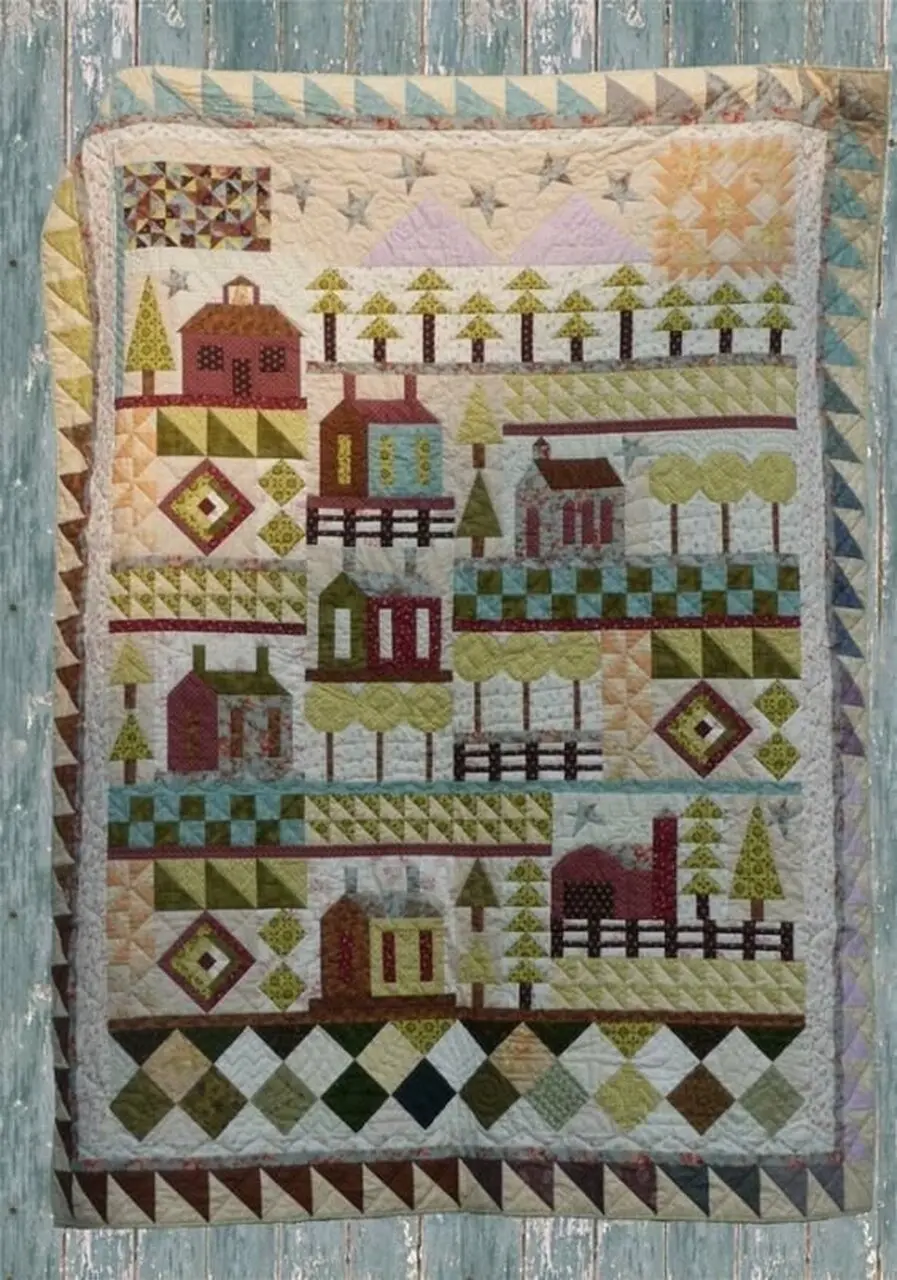 Forest Houses Cla1110292Q Quilt Blanket and Home Decor