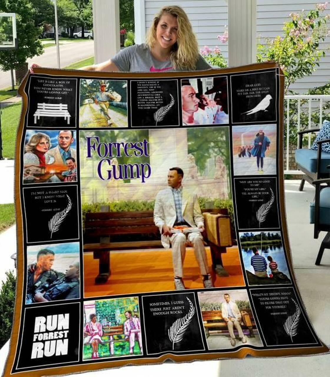 Forrest Gump Quilt Blanket Hvt070602 Quilt and Home Decor