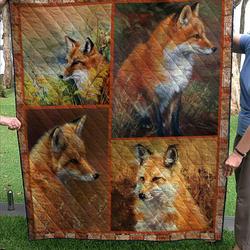 Fox Alone Quilt and Home Decor