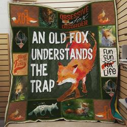 Fox Always Be Yourself Unless You Can Be A Fox Quilt Blanket Great Customized Blanket Gifts For Birthday Christmas Thanksgiving and Home Decor