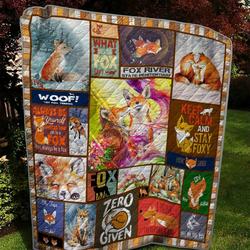 Fox Baby Fox Bl Quilt Blanket Dhc020120871Td and Home Decor