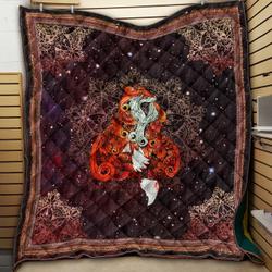 Fox Galaxy JM16 NTTH011298 3D Customized Quilt and Home Decor
