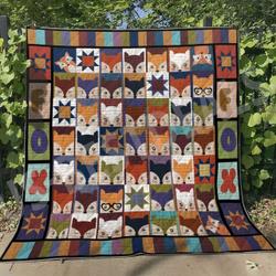 Fox How Many Fox Here Awesome Ah Quilt Derqkd and Home Decor