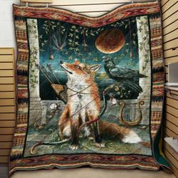 Fox Hunting LK57 NTTH011298 3D Customized Quilt and Home Decor