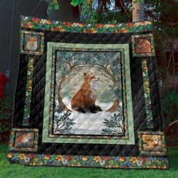 Fox In Dream Pkd200674 Quilt Blanket and Home Decor