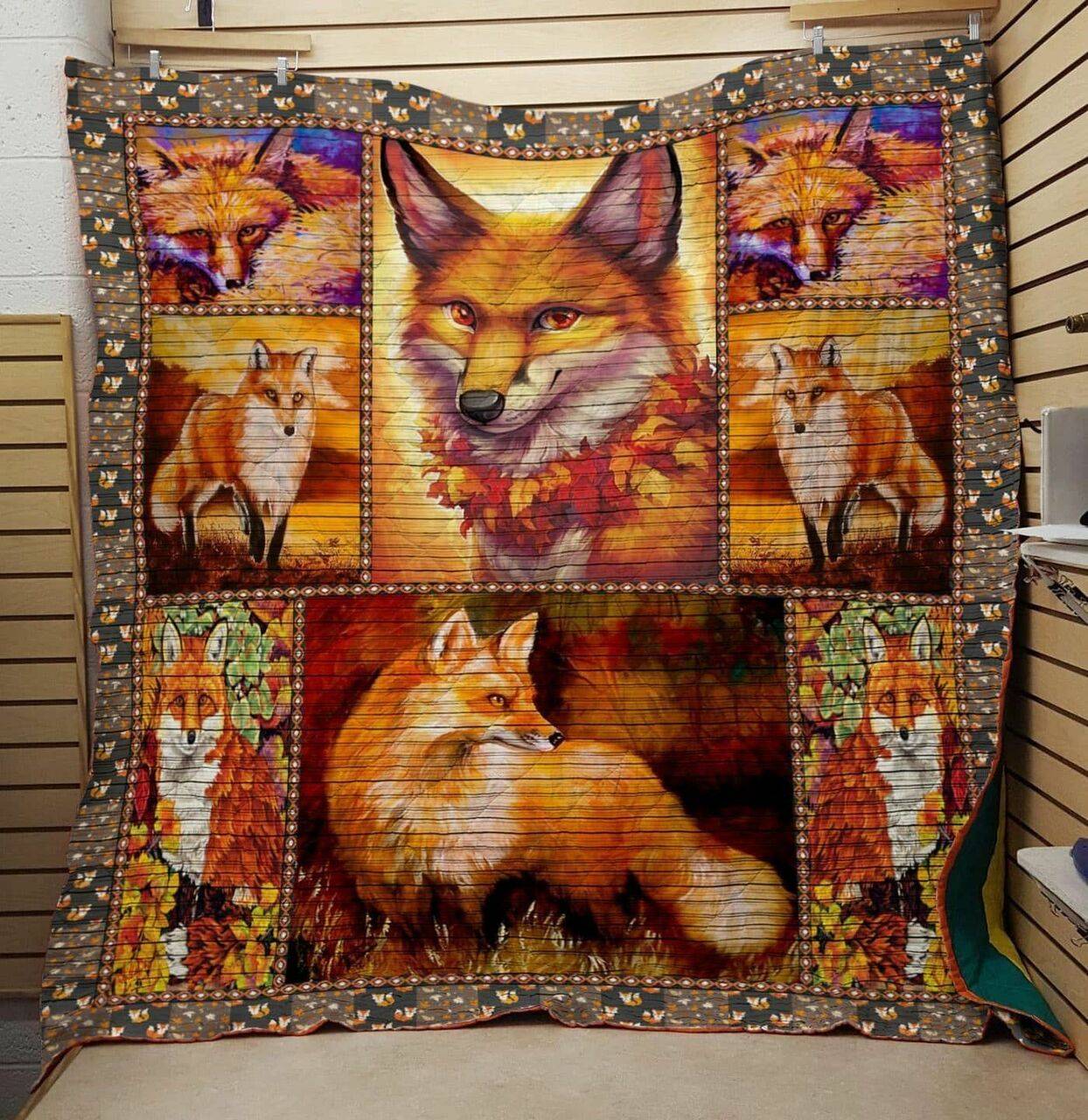 Fox Love Fox Sc Quilt Derqik and Home Decor