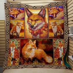 Fox Love Fox Sc Quilt Derqik and Home Decor