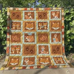 Fox Ml100618 Quilt Blanket and Home Decor