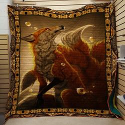 Fox Moon Quilt and Home Decor