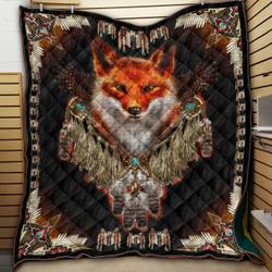 Fox Native Style JM18 NTTH011298 3D Customized Quilt and Home Decor