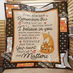 Fox Quilt Blanket Dhc03021110Td and Home Decor
