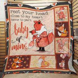 Fox Quilt Blanket Dhc03021227Td and Home Decor
