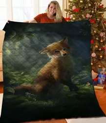 Fox Quilt Gwl and Home Decor