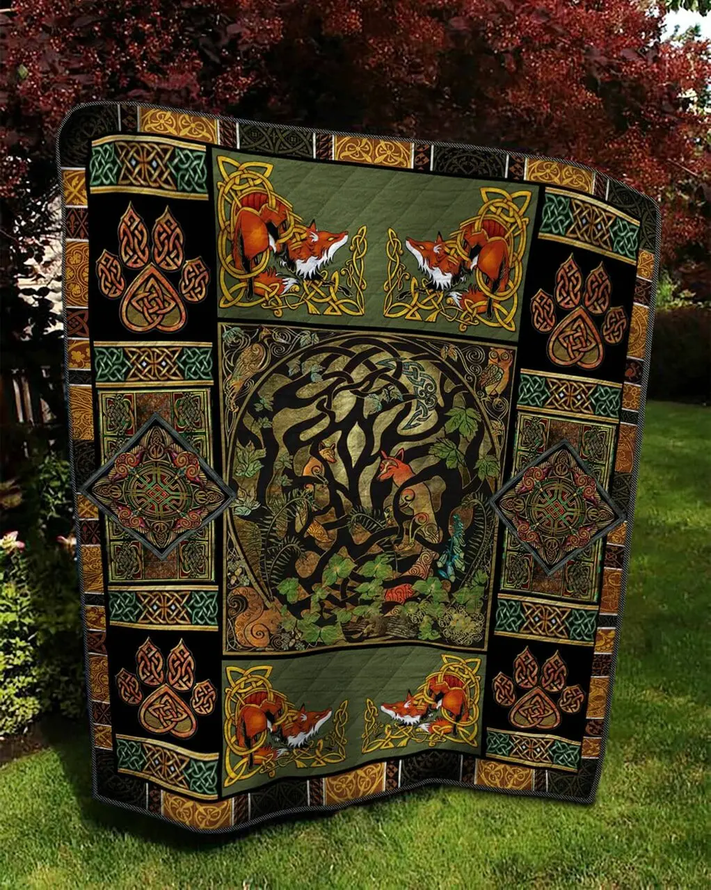 Fox Shinning Love Like A Star Quilt Blanket Dhc020120809Td and Home Decor