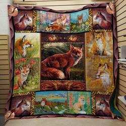 Fox Wise The Fox Awesome Ah Quilt Derqug and Home Decor