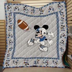 France Mickey Mouse Football Customized Quilt Blanket and Home Decor