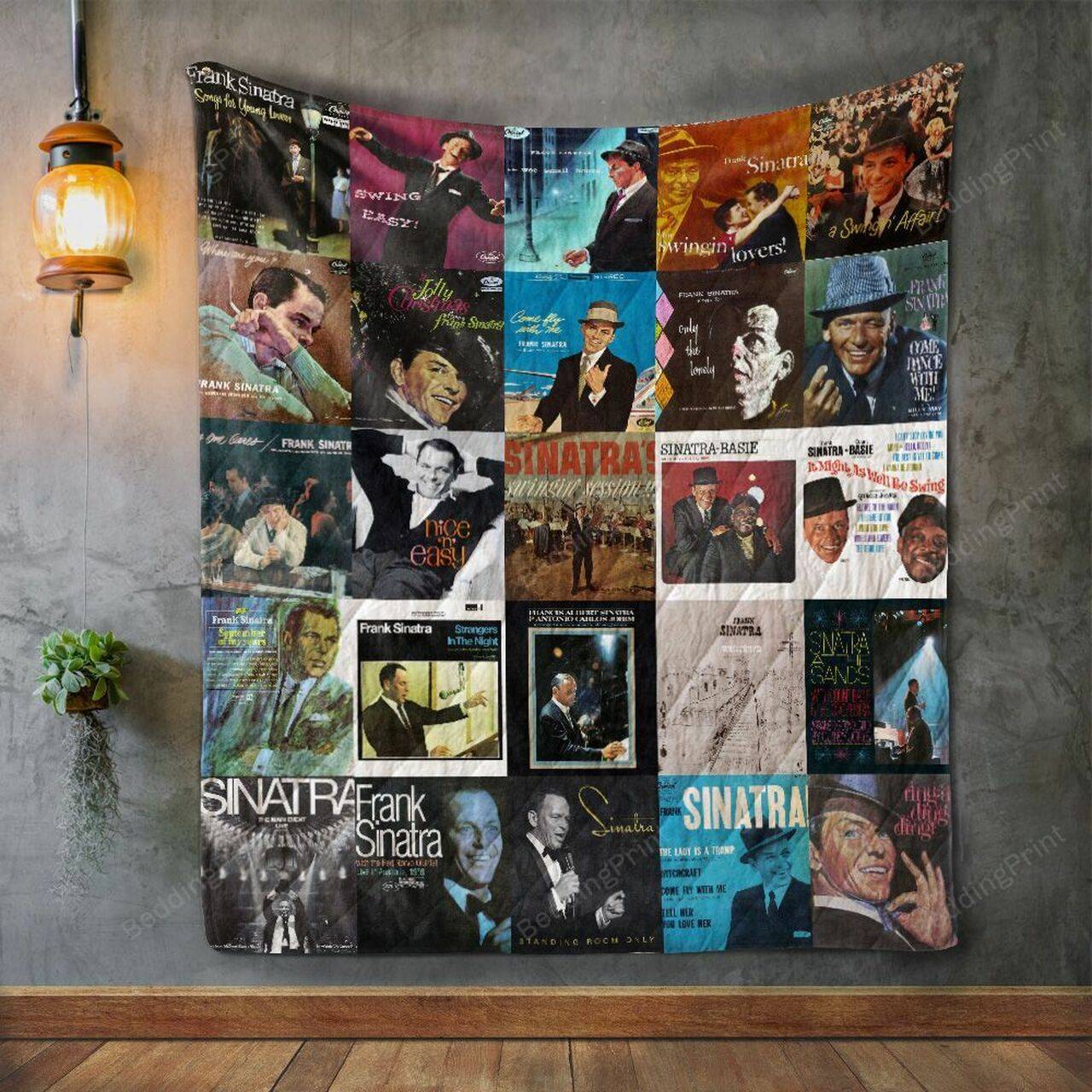Frank Sinatra Album Covers Quilt Blanket and Home Decor