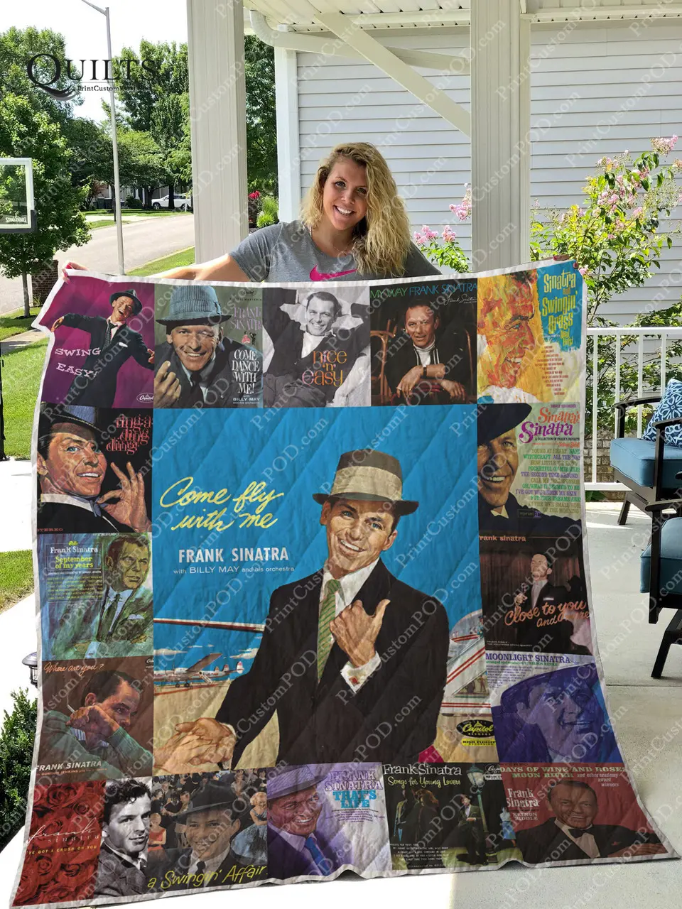 Frank Sinatra Albums Quilt Blanket For Fans Ver 17 and Home Decor