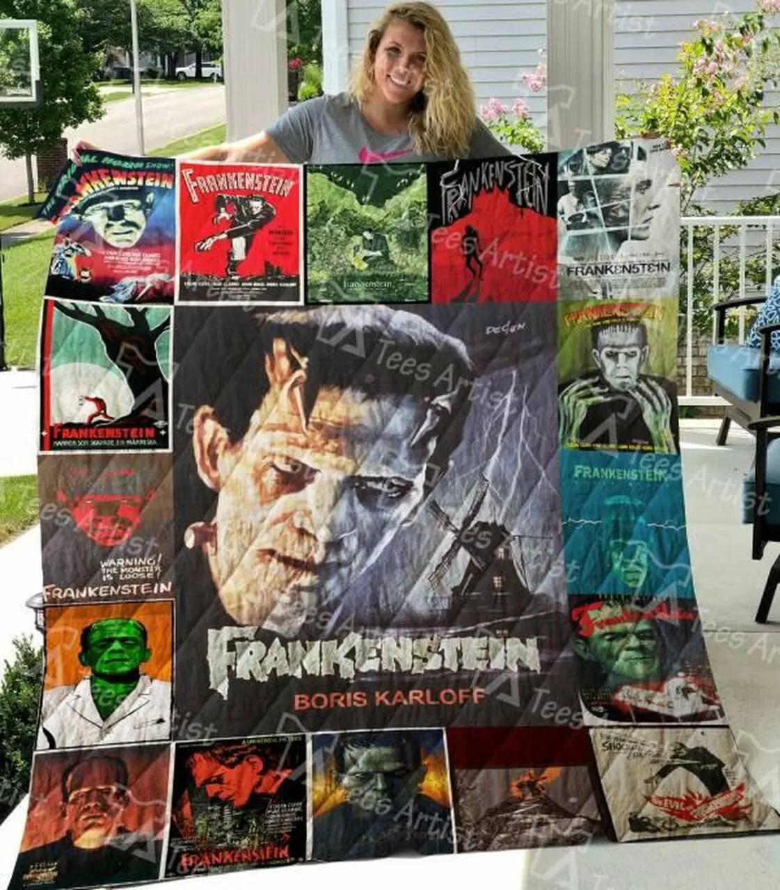 Frankenstein Quilt Blanket M120649 Quilt and Home Decor