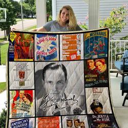 Fredric March Quilt Blanket 01 and Home Decor