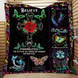 Free As A Butterfly Cl22100210Mdq Quilt Blanket and Home Decor