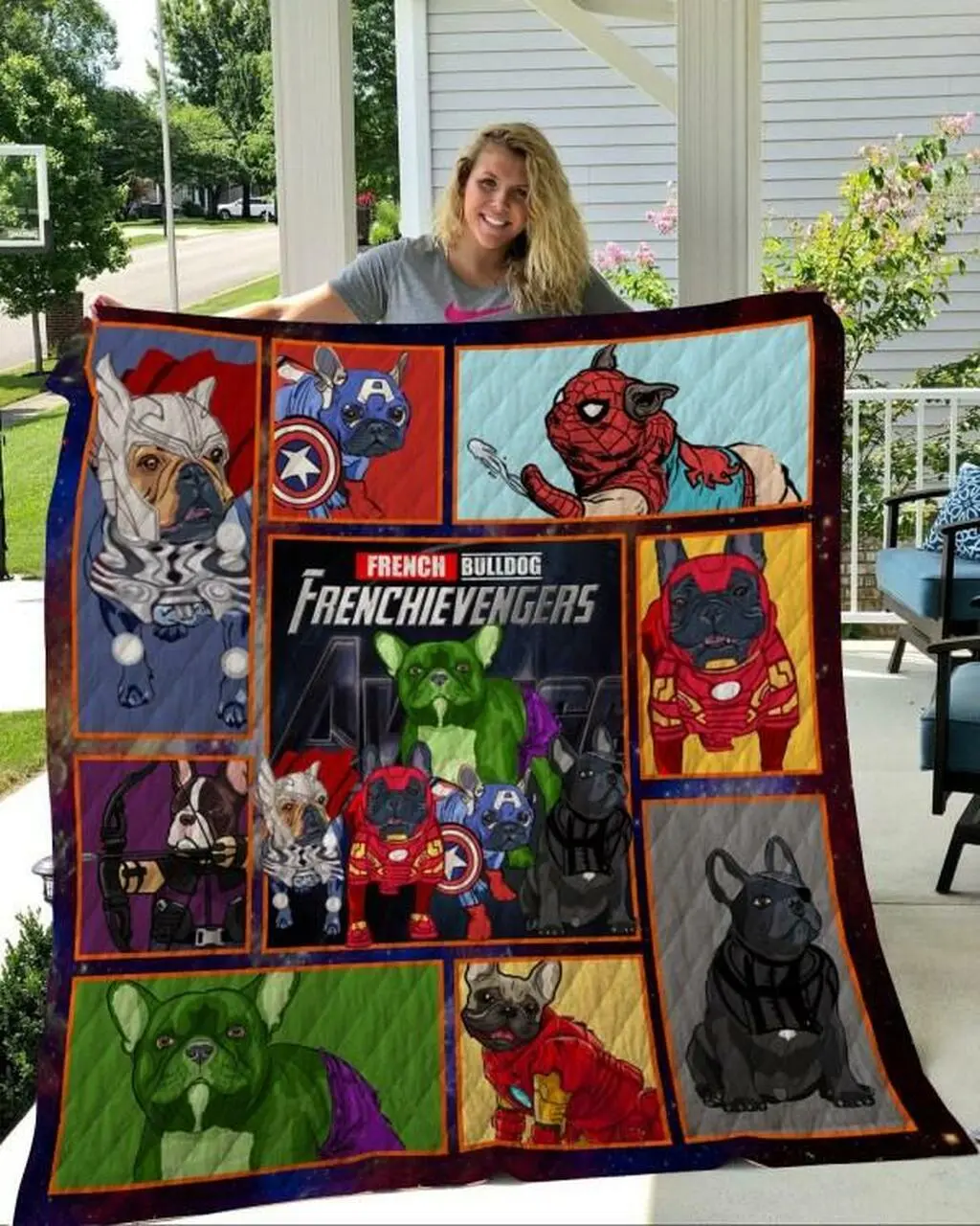 French Bulldog Ava Quilt Blanket Beeq5002 Quilt and Home Decor