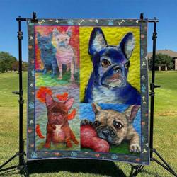 French Bulldog Dog Hur Quilt qt and Home Decor