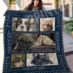 French Bulldog Live Together All Life Quilt Blanket Dhc0201201010Td and Home Decor
