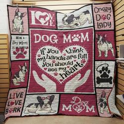 French Bulldog Mom Quilt Glr and Home Decor