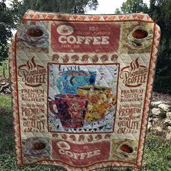 Fresh Brewed Coffee Every Day Quilt and Home Decor