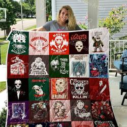 Friday The 13Th Quilt Blanket 0499 and Home Decor