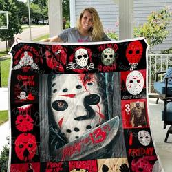 Friday The 13Th Quilt Blanket 0636 and Home Decor