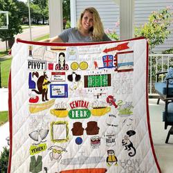 Friend Etsy Icon Quilt Blanket 01 and Home Decor