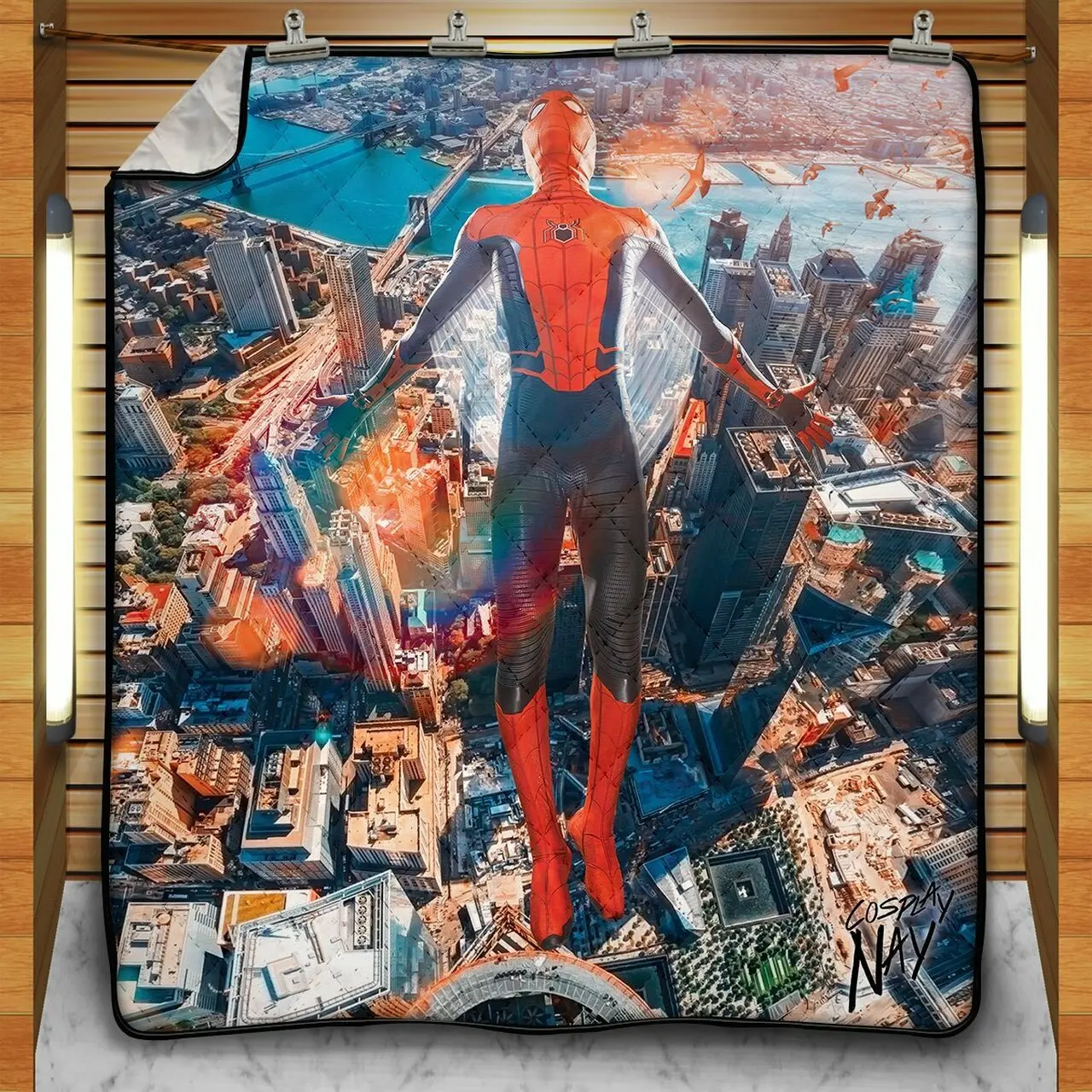 Friendly Neighborhood Hero - Signed Quilt Blanket and Home Decor