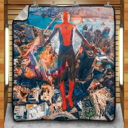 Friendly Neighborhood Hero - Signed Quilt Blanket and Home Decor