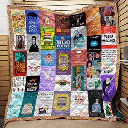 Friends Quotes Quilt Blanket and Home Decor