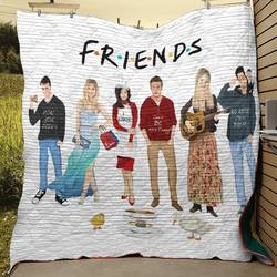 Friends Tv Show Funny Quilt Blanket and Home Decor