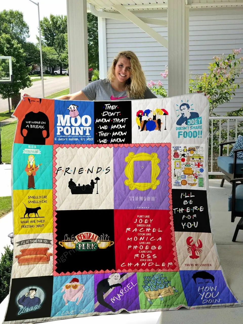 Friends Tv Show Premium Quilt Blanket and Home Decor