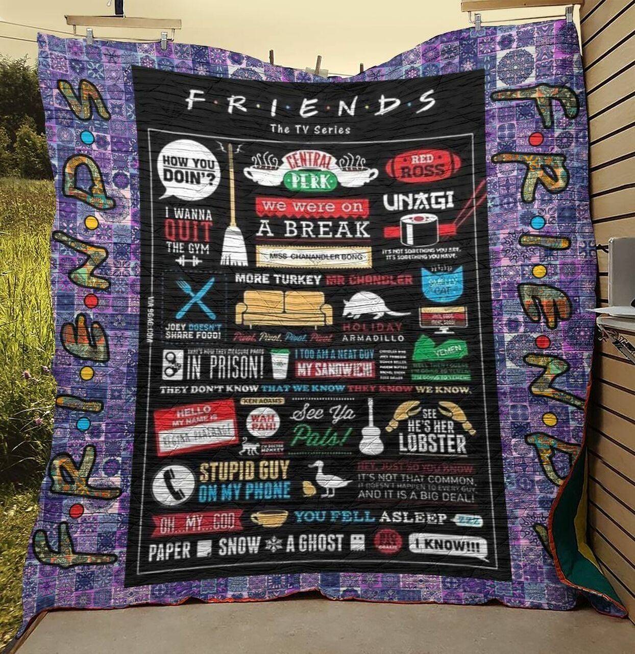 Friends Tv Show X Amp 8211 Funniest Moments Quilt Blanket and Home Decor
