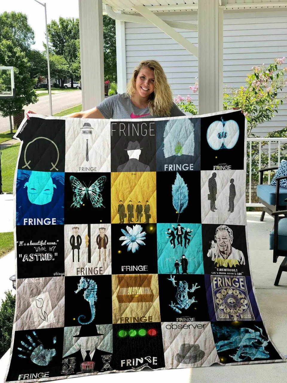 Fringe Quilt Blanket and Home Decor