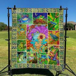 Frog DHCCNA0909 Quilt Blanket and Home Decor