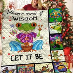 Frog Hippie Quilt Ggh and Home Decor