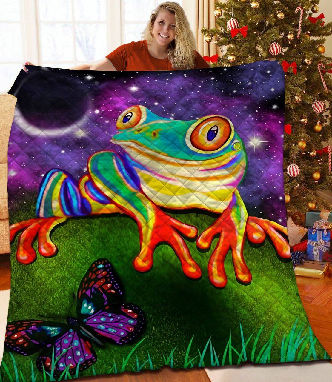 Frog Quilt Gfd and Home Decor
