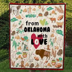 From Oklahoma Cl14100218Mdq Quilt Blanket and Home Decor