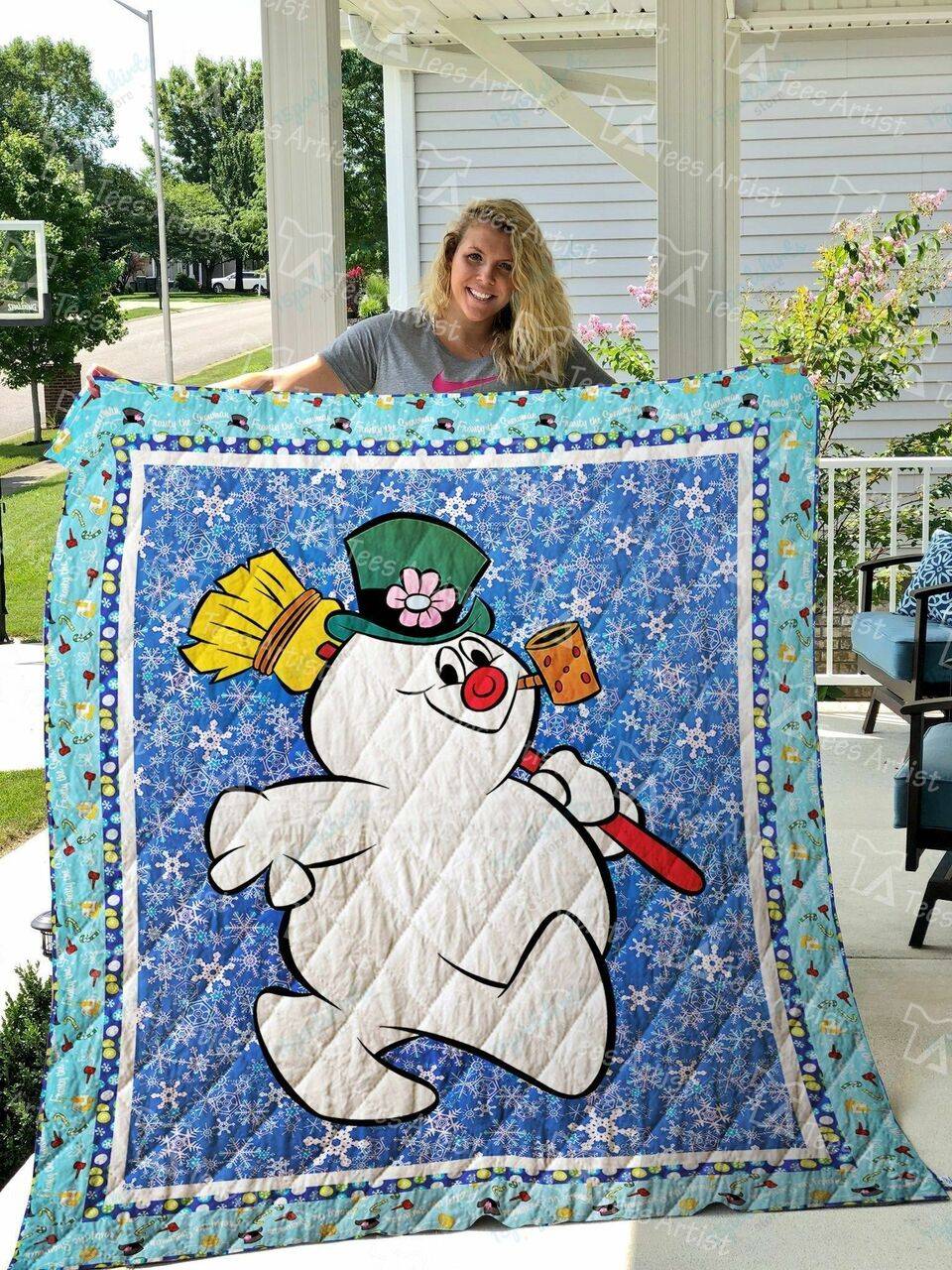 Frosty The Snowman Quilt Blanket 01429 and Home Decor