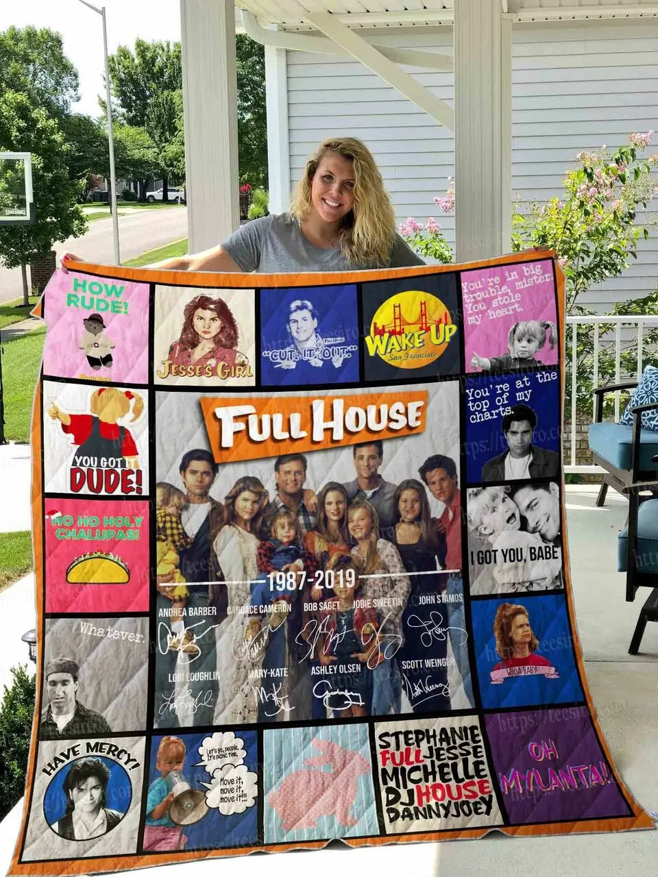 Full House Tv Show Quilt Blanket 01 and Home Decor
