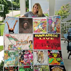 Funkadelic Albums Quilt Blanket 01 and Home Decor