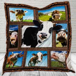 Funny Cow Cl22100212Mdq Quilt Blanket and Home Decor